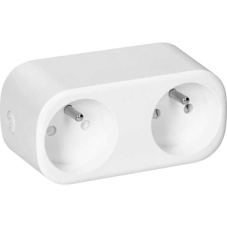 Tootefoto - Orno Tuya Smart Wi-Fi kahekordne juhtmevaba jaotur, valge