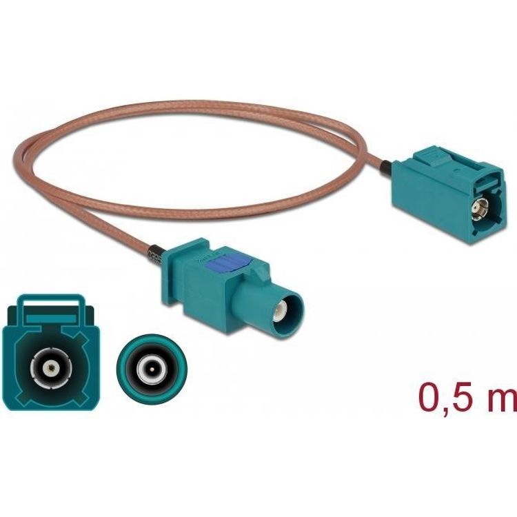 Tootefoto - DeLOCK 90002 koaksiaalkaabel RG-316/U FAKRA Z Bee , Sinine