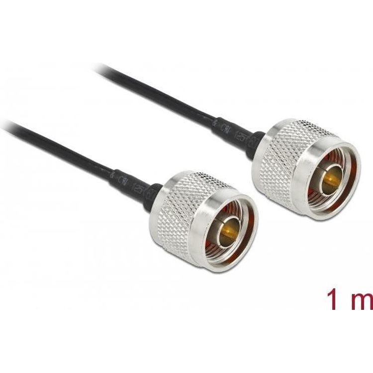 Tootefoto - DeLOCK 90472 koaksiaalkaabel LMR100 1 m Must