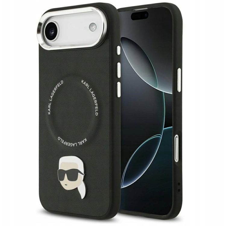 Tootefoto - Karl Lagerfeld Karl Pin MagSafe Case for iPhone Air Black