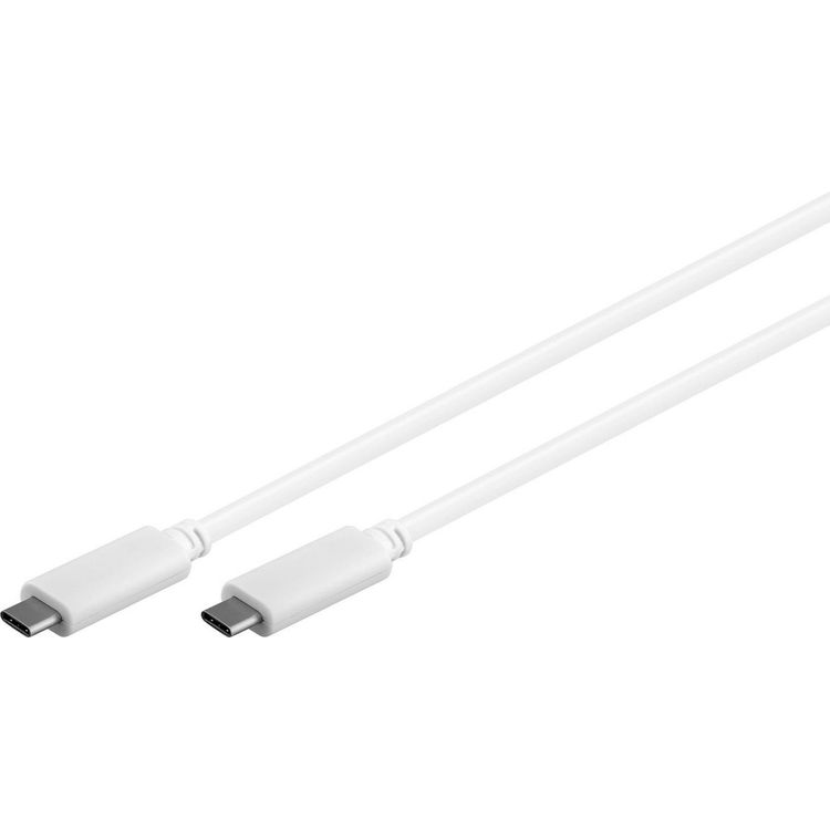 Tootefoto - MicroConnect USB-C Gen2 cable white. - Kabel - Digital/Daten (USB3.1CC3W)