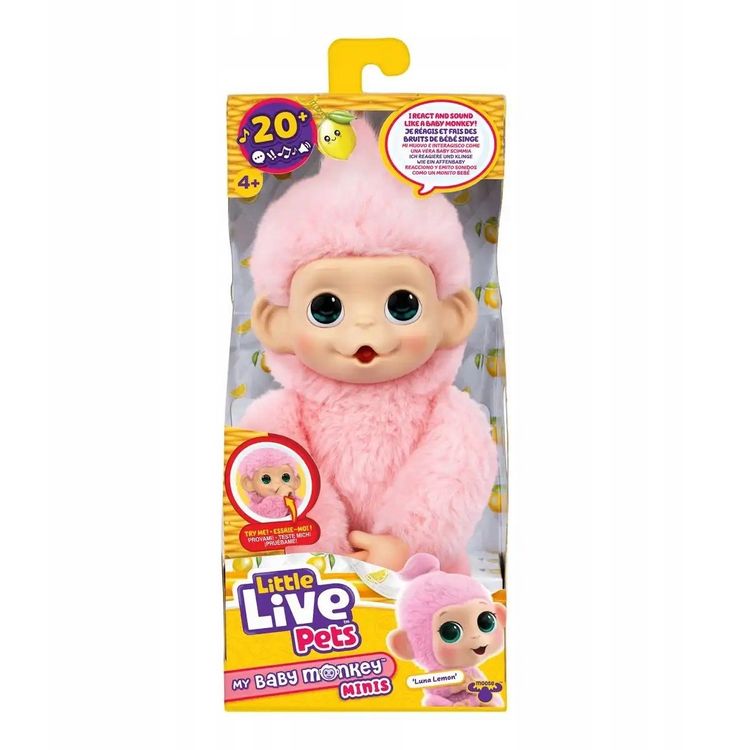 Tootefoto - V IKESED ELUSED Lemmikloomad V IKESED ELUSED LEMmikloomad MY BABY MINI MONKEY PINK LEMONZ