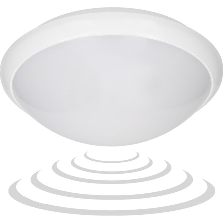 Tootefoto - Orno BREVA laelamp, valgustus laelamp mikrolaine liikumisanduriga, 60W, E27, IP44, opaalpol karbonaat