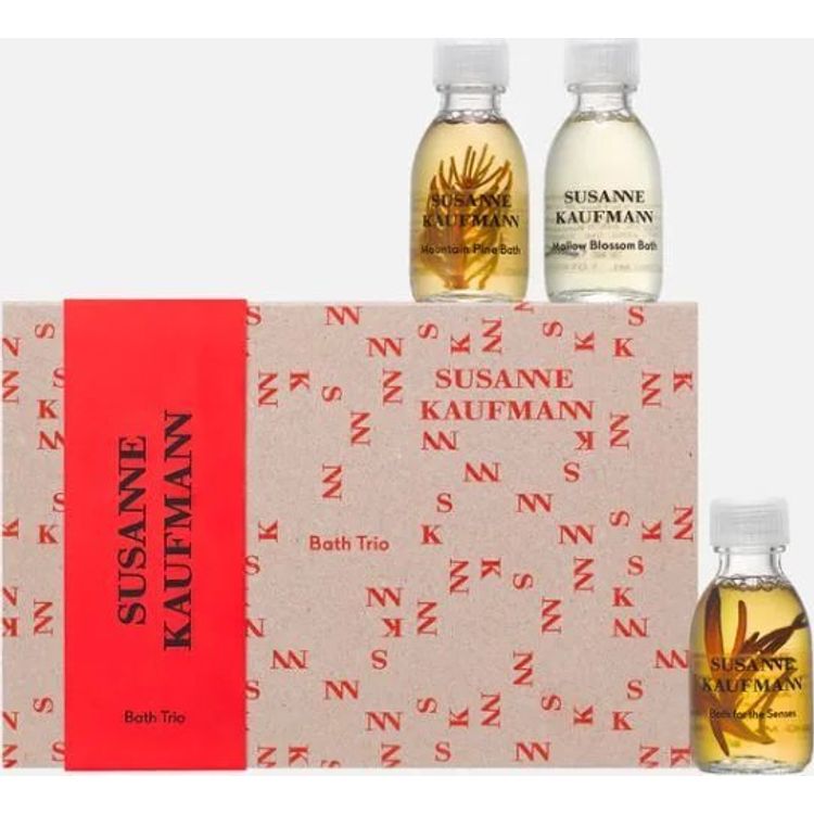 Tootefoto - Susanne Kaufmann Bath Trio komplekt Susanne Kaufmann: kehahooldusvann, meeltele, toitev, vanni li, 30 ml + kehahooldusvann, m gim nd, l gastav, vanni li, 30 ml + kehahooldusvann,