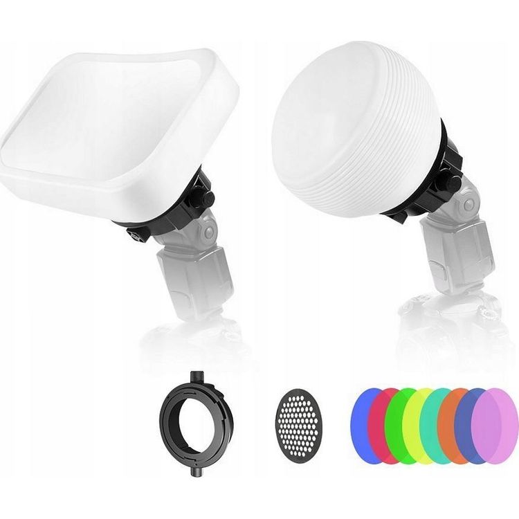 Tootefoto - Hajutajate komplekt 12in1 difuserfiltrid kaamera / Lensgo D235 v lklambi jaoks