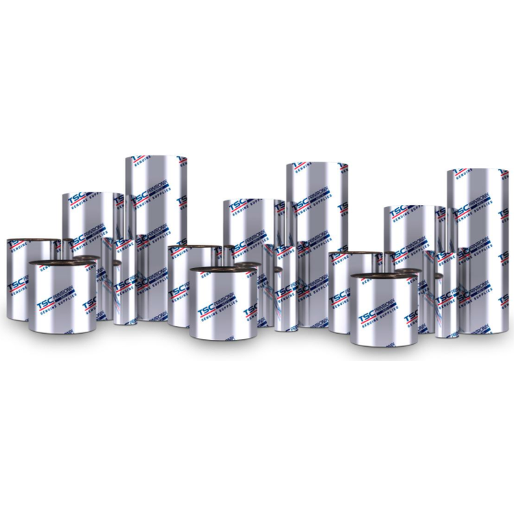 Tootefoto - TSC 110mm X 450M 8300-PWX PREMIUM WAX 6ROLLS/CTN Thermoband Schwarz (P159080-001)