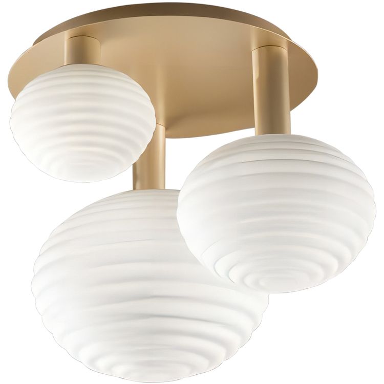 Tootefoto - Ripatslamp opalla 3x30w E27 34cm