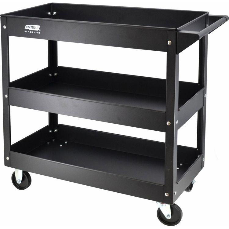 Tootefoto - AWTOOLS METAL WORKSHOP TROLLEY 3 TIERS
