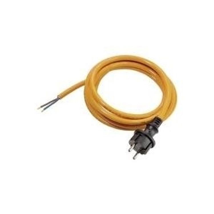 Tootefoto - AS Schwabe Strom Anschlusskabel [ Schutzkontakt-Stecker - Kabel, offenes Ende] Orange 5.00 m 70913 (70913)