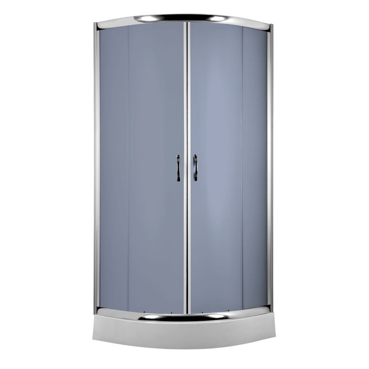 Tootefoto - Deante poolringikujuline kabiin FUNKIA 80cm grafiitklaasist kroomprofiil KYP 452K
