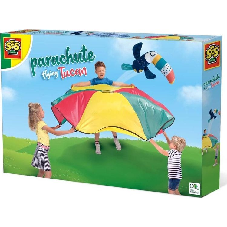 Tootefoto - SES Toucan lendab langevarjuga