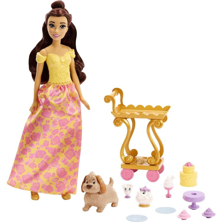 Tootefoto - Mattel Disney Princess Belle nukk ja madu teeajaga