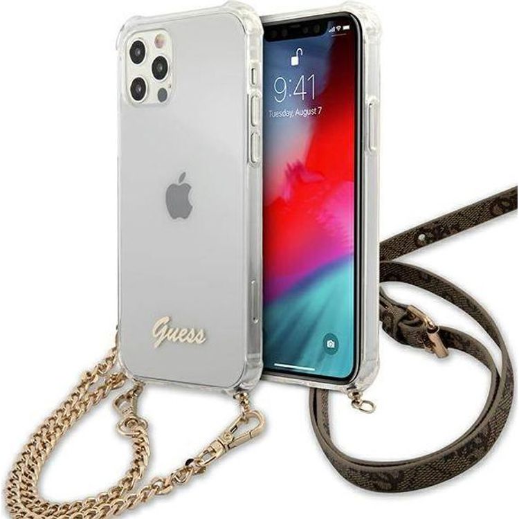 Tootefoto - Guess Guess GUHCP12MKC4GSGO iPhone 12/12 Pro 6,1" l bipaistev k va mbris, 4G kuldkett