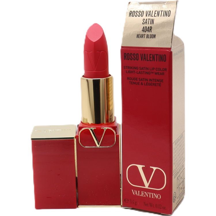 Tootefoto - Valentino Valentino, Rosso, satiinviimistlus, kreemjas huulepulk, 404R, korduvt idetav, 3,5 g naistele