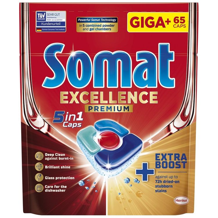Tootefoto - Dishwasher capsules Somat Premium, 65 pcs
