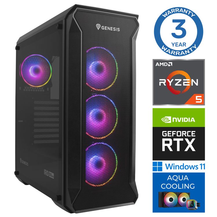 Tootefoto - INTOP AQUA Ryzen 5 7600X 32GB DDR5 1TB SSD M.2 NVME+4TB RTX5070 12GB WIN11Pro