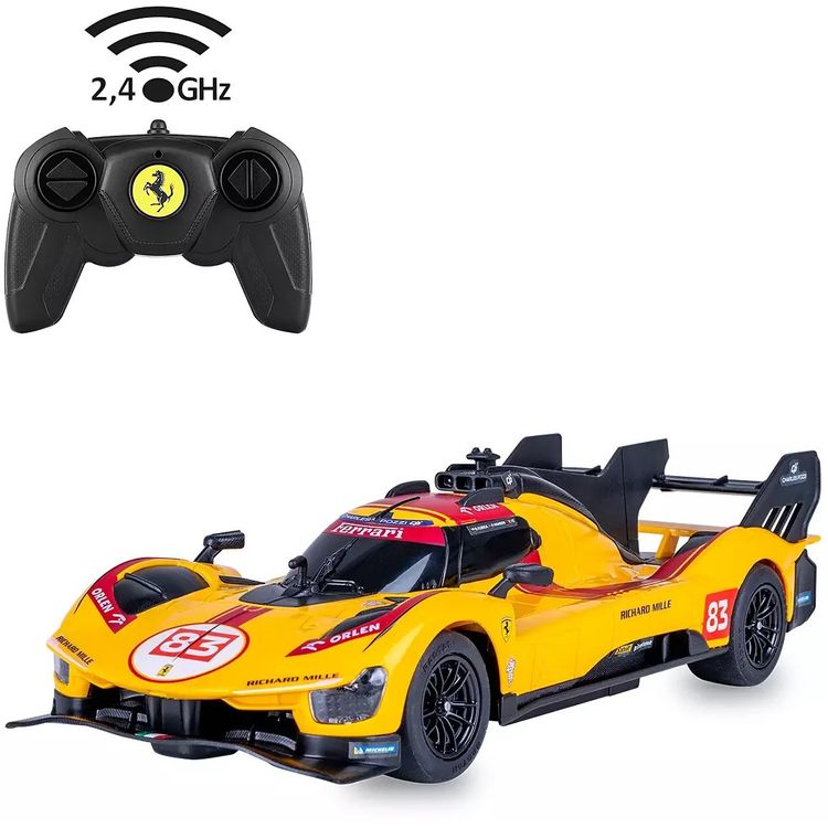Tootefoto - Jamara Ferrari 499P-N83 1:24 gelb 2,4GHz