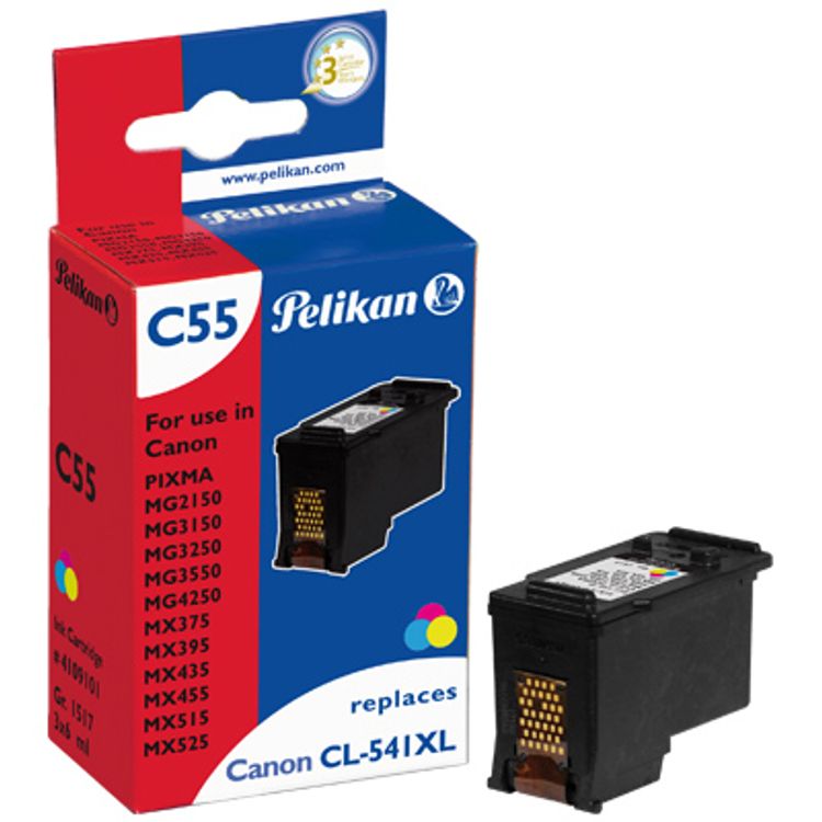 Tootefoto - Pelikan C55 tindikassett 1 tk Ts aan, Magenta, Kollane