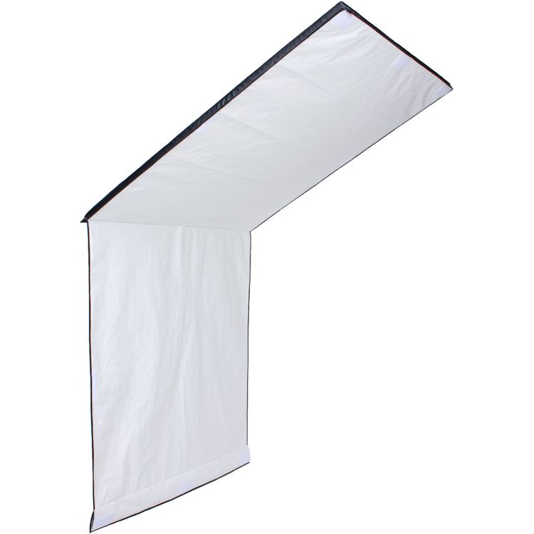 Tootefoto - Aurora Floppy lipp 122x122cm must/valge stuudio lipp