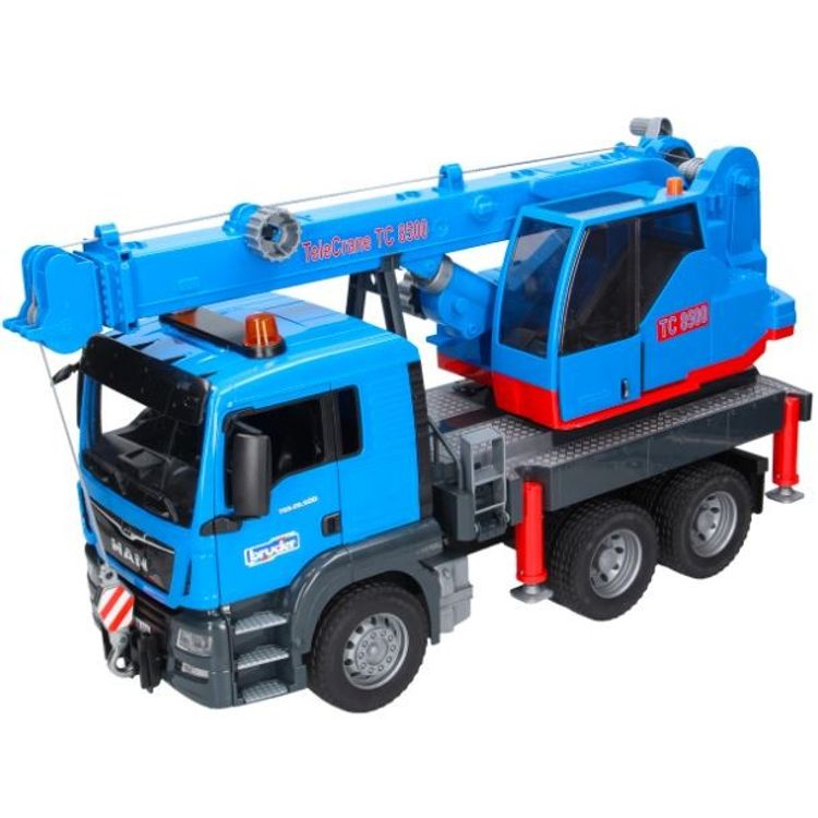 Tootefoto - MAN TGS truck with crane, blue
