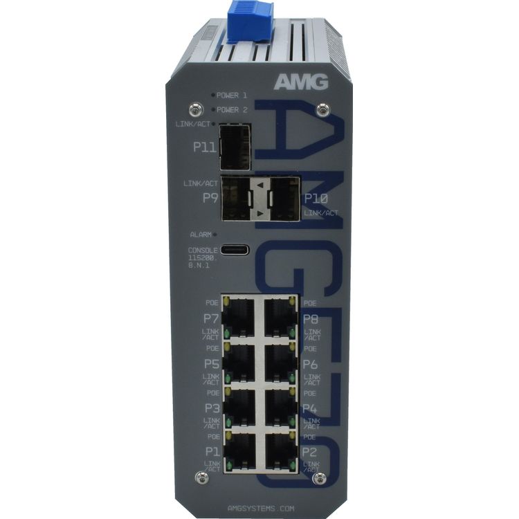 Tootefoto - AMG Industrial Managed Switch, 8x 10/100/1000TX (2x 90W, 4x 30W