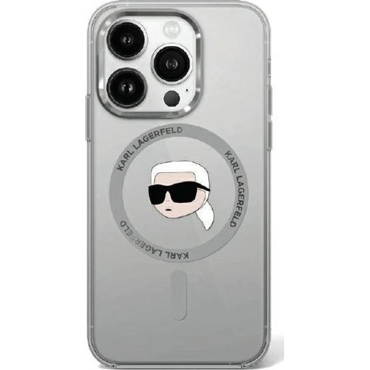 Tootefoto - Karl Lagerfeld Karl Lagerfeld KLHMP16XHLSKIK iPhone 16 Pro Max 6,9" must/must k va mbris IML Metal Karl Head MagSafe