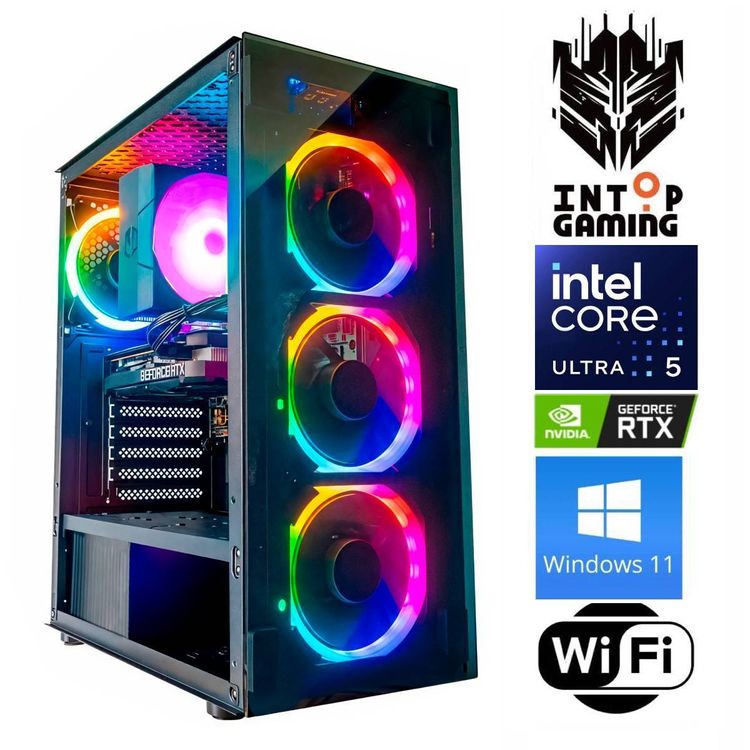 Tootefoto - INTOP Ultra 5 245KF 32GB DDR5 1TB SSD M.2 NVME+4TB RTX5060 8GB WiFi WIN11