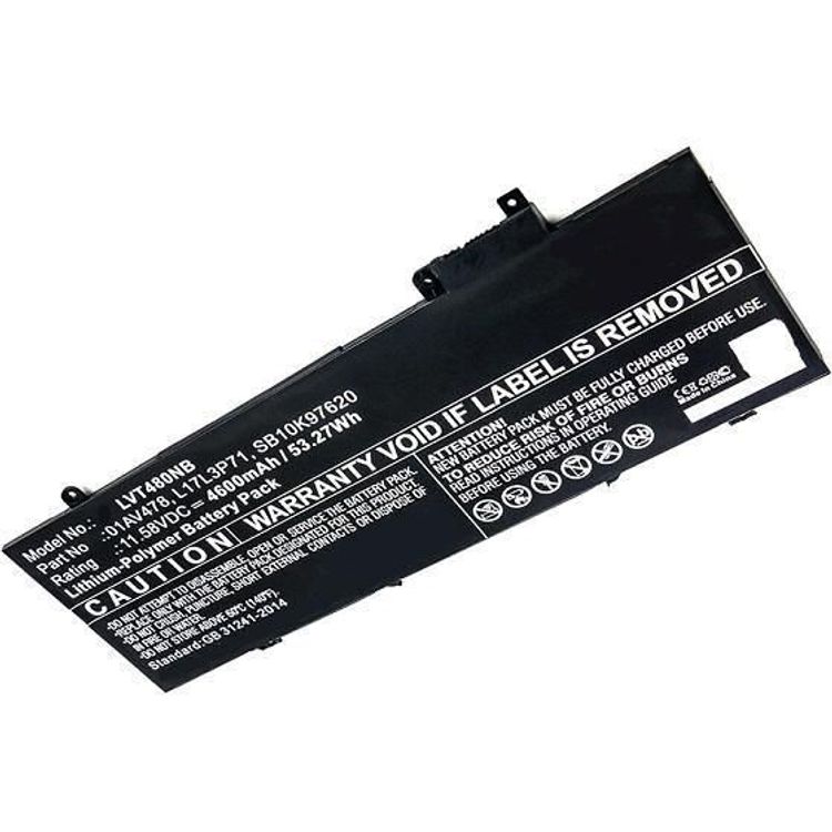 Tootefoto - CoreParts Laptop Battery, 53Wh Li-Pol FRU01AV480 for Lenovo ThinkPad T480s (FRU01AV480-CP)