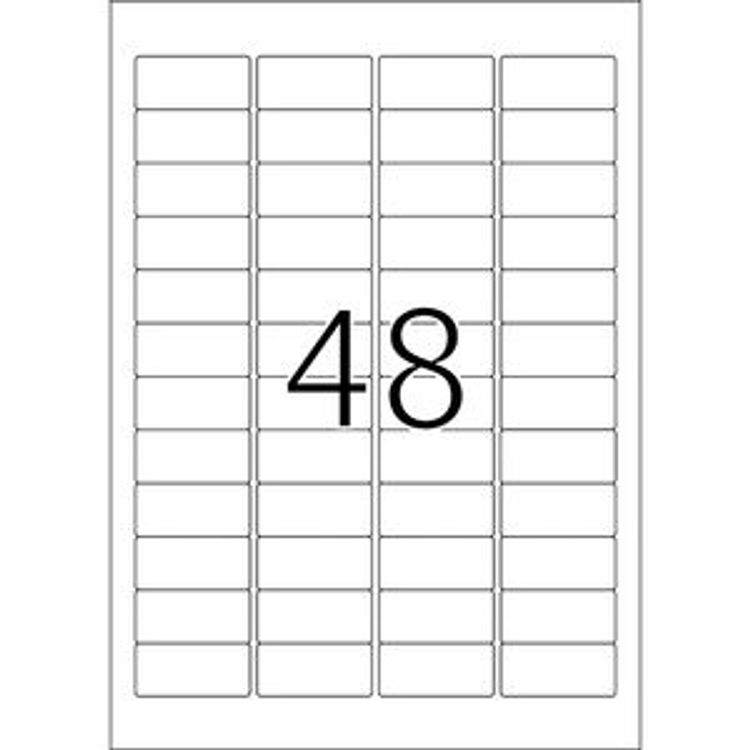 Tootefoto - HERMA 8864 kleebisetikett marate nurkadega ristk lik P sifilter Valge 1200 tk