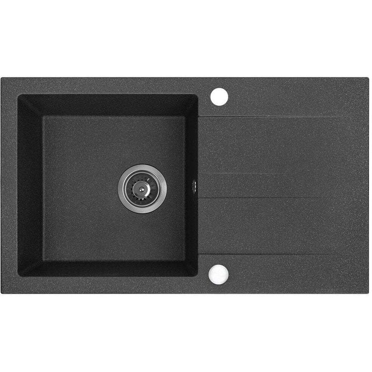 Tootefoto - AQ.901-1011502 / Aquaform / Maranello komplekt / must graniidist valamu 44x57cm, 1K+1/2 oC, aku, sifoon /