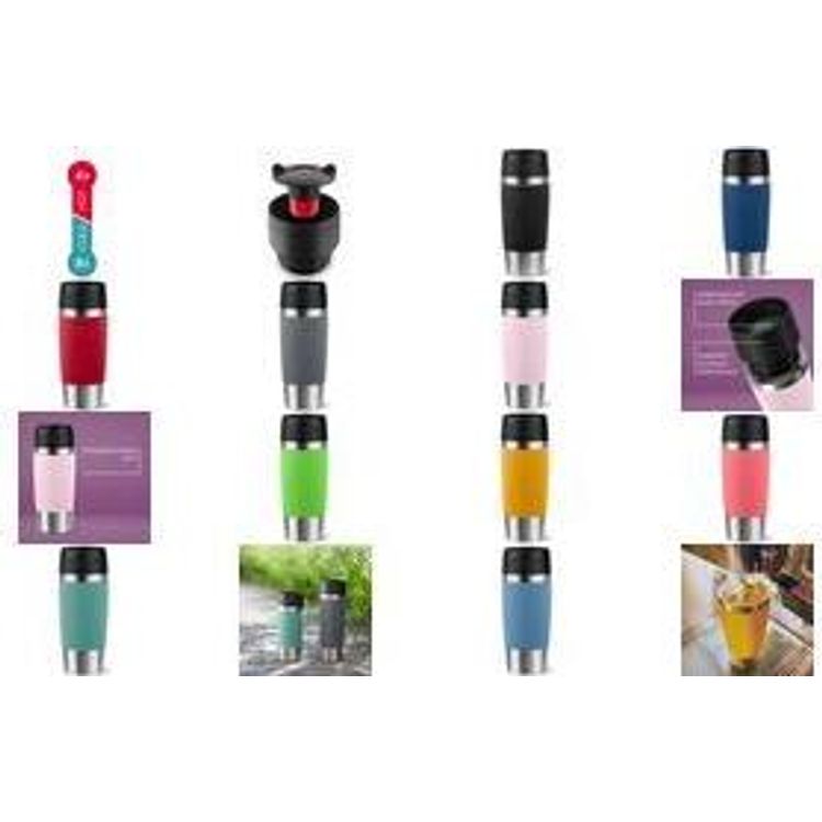 Tootefoto - emsa Isolierbecher TRAVEL MUG Classic, 0,36 L., dunkelblau hochwertiger, vakuumisolierter Edelstahlk rper, sp l - 1 St ck (N20203)