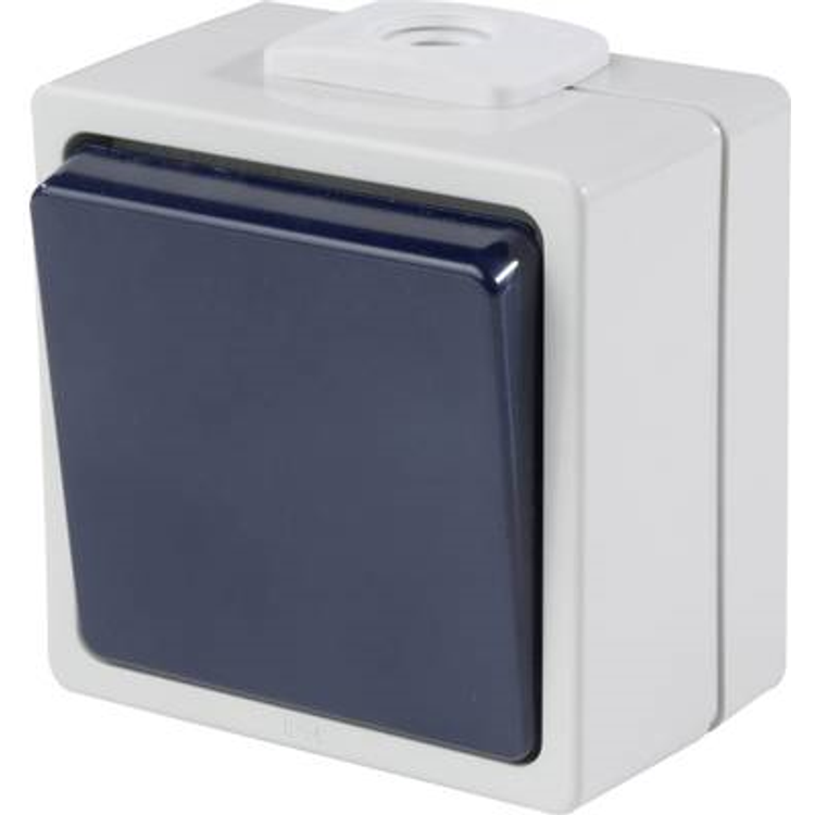 Tootefoto - as - Schwabe 62450 Aufputz-Schalter IP54 Grau (62450)