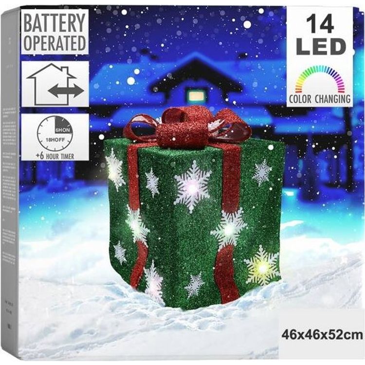 Tootefoto - Vilde Helendav kingitusroheline 14 LED 46 cm