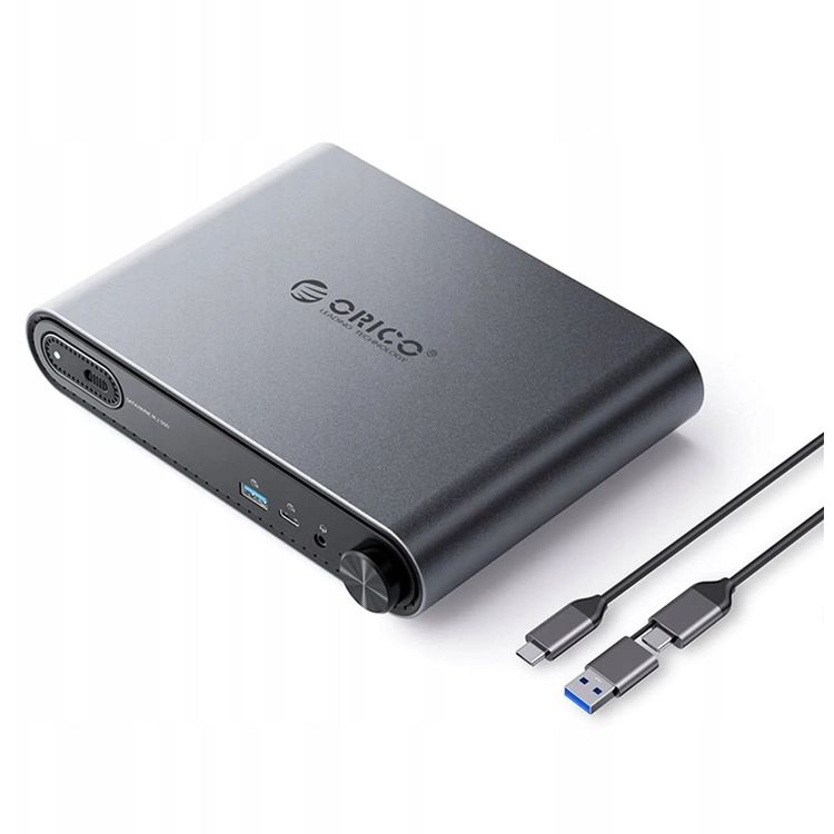 Tootefoto - Orico Orico dokkimisjaam/replikaator USB-C dokkimisjaam M.2 NVMe/SATA korpusega, 3,5 mm heli, RJ45, HDMI 4K@60Hz, PD 100W