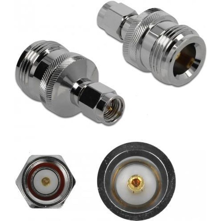 Tootefoto - DeLOCK 89960 juhtmepistmik N, SMA Nikkel