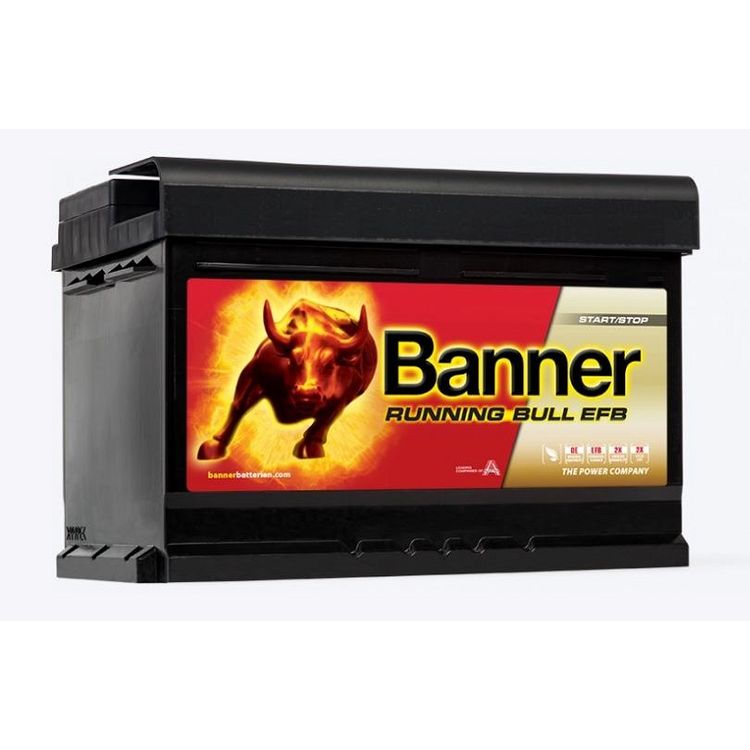 Tootefoto - Banner Aku Running Bull Efb 65Ah 278X175X175 - + 650A