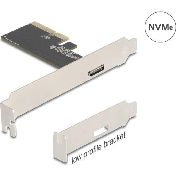 Tootefoto - PCI Express x4 Karte zu 1 x extern OCuLink SFF-8612 - Low Profile Formfaktor