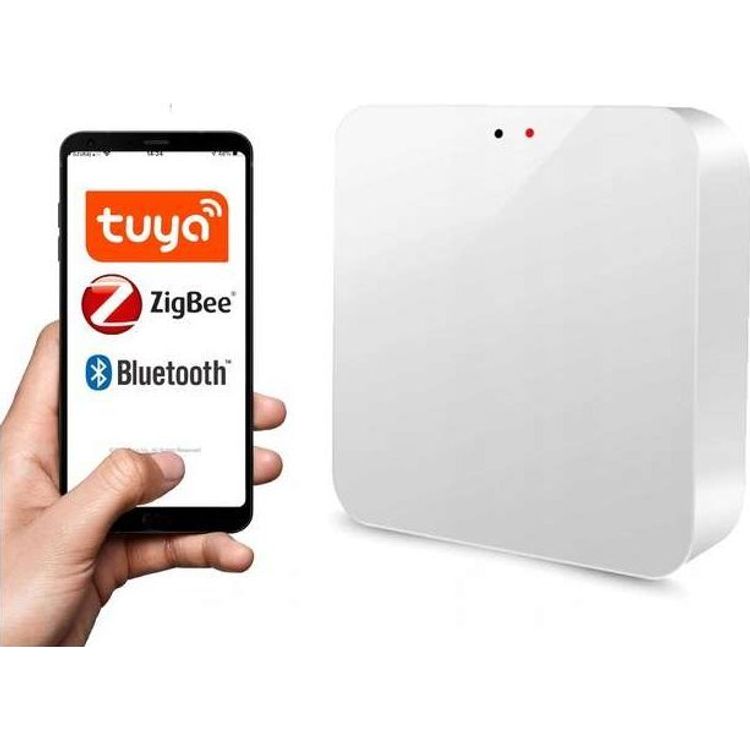 Tootefoto - Gateway ZigBee WiFi ja Bluetooth jaotuskilp, mis hildub rakendusega TUYA SMART