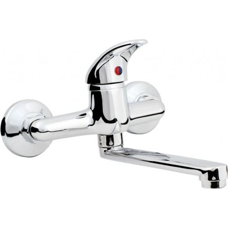 Tootefoto - Hydroland Jowisz wall-mounted basin mixer chrome (5900238565478)
