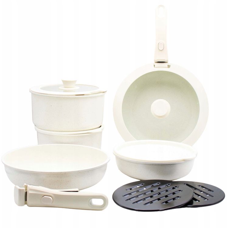 Tootefoto - Brunbeste pottide komplekt, marmorist potid, komplekt, gaasiinduktsioon, 13-osaline BRUNBESTE BB-5534