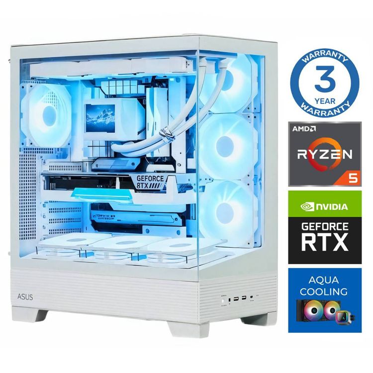 Tootefoto - INTOP AQUA Ryzen 5 7600X 32GB DDR5 1TB SSD M.2 NVME+4TB RTX5070 12GB no-OS