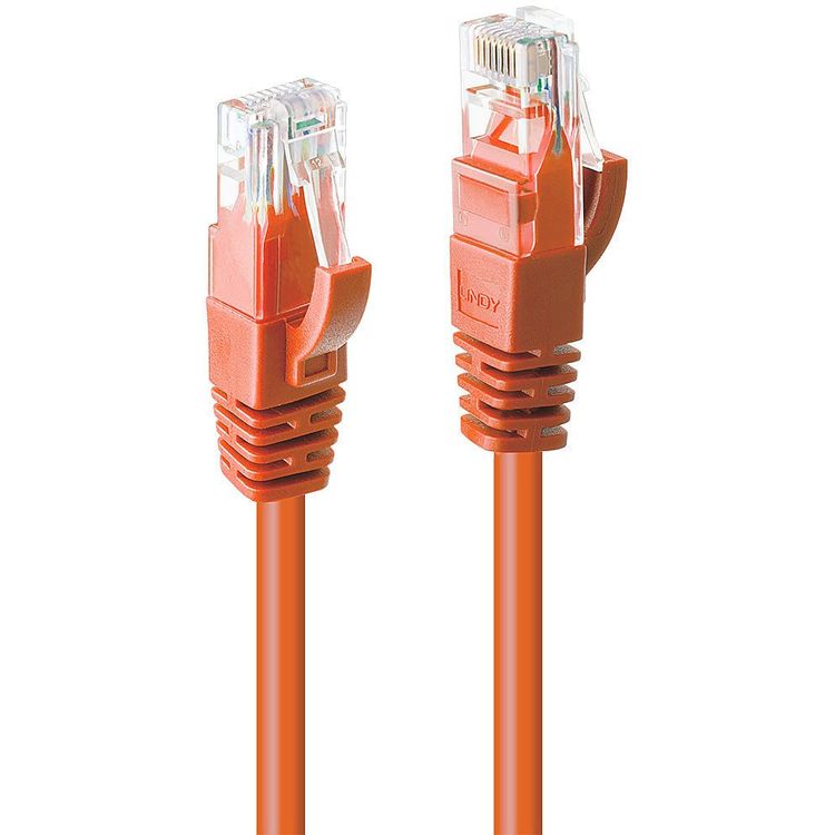Tootefoto - Lindy Lindy plaastrikaabel RJ-45 (M) kuni RJ-45 (M) 20,0 m UTP CAT 6 kujuga, ilma konksuta, keerdunud oran (48114)