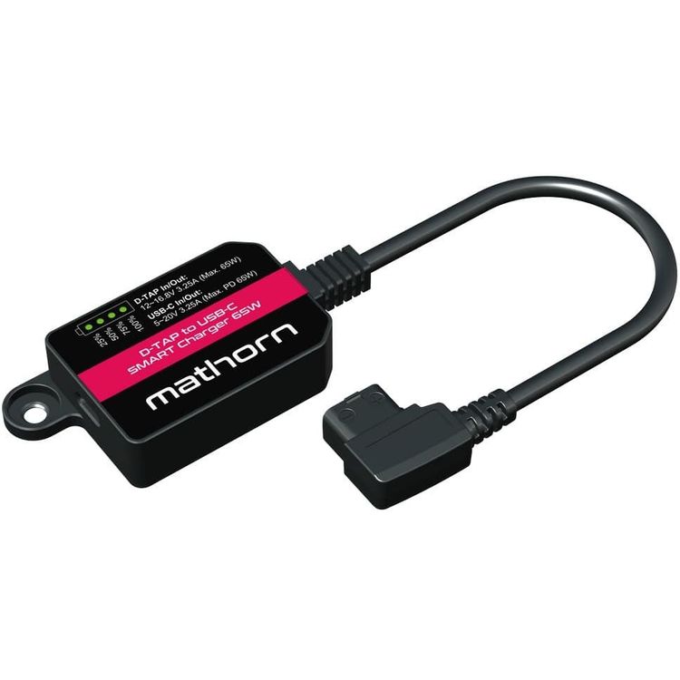 Tootefoto - Zasilacz Mathorn Dwukierunkowy adapter MBC-SDT65PD D-TAP na USB-C 65W z funkcjami Smart