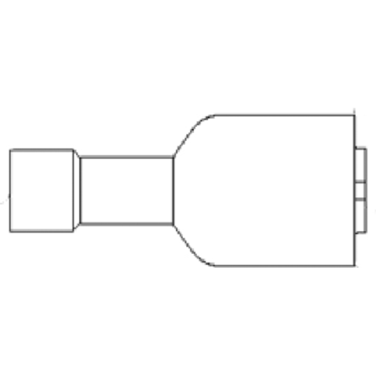 Tootefoto - Molex 190130029 Blade Receptacle + Crimp Connector Width: 6.35 Mm Connector Thickness: 0.81 Mm Insulated Blue 1 Pc(S) Bag
