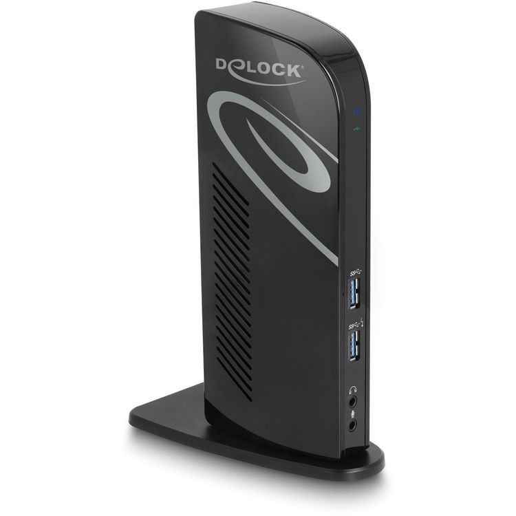 Tootefoto - DeLOCK 87728 s learvuti dokk ja pordireplikaator Dokkimine USB 3.2 Gen 1 (3.1 Gen 1) Type-A + Type-C Must