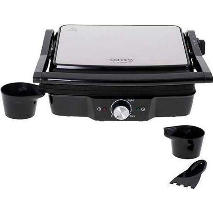 Tootefoto - Sandwichmaker Camry Electric Grill CR 3053 Tisch, 2000 W, Schwarz, Antihaft-Grillplatten, Temperaturregelung (5903887801973)