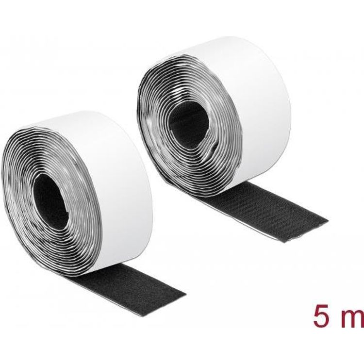 Tootefoto - DeLOCK 19073 konksuga ja aasaga kinnitus Plast Must 1 tk