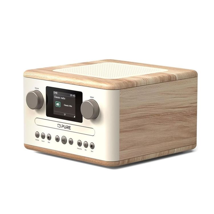 Tootefoto - Pure Classic C-D4 Digitalradio White/Oak EU/UK
