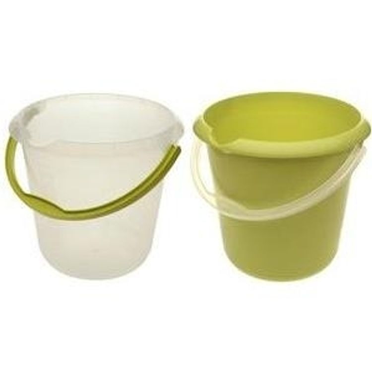 Tootefoto - keeeper Putzeimer "mika", rund, 10 Liter, transparent ergonomisch geformter Henkel, integrierte Mess-Skala, mit - 1 St ck (1171000100000)