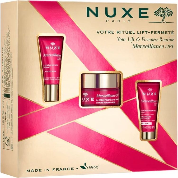 Tootefoto - Nuxe komplekt Nuxe: Merveillance Expert, Lifting, Kreem, N ole, 50 ml + Merveillance Lift, Vegan, Lifting, Silmakreem, 15 ml + Merveillance Lift, Vegan, Lifting, ine, Kreem, N ole